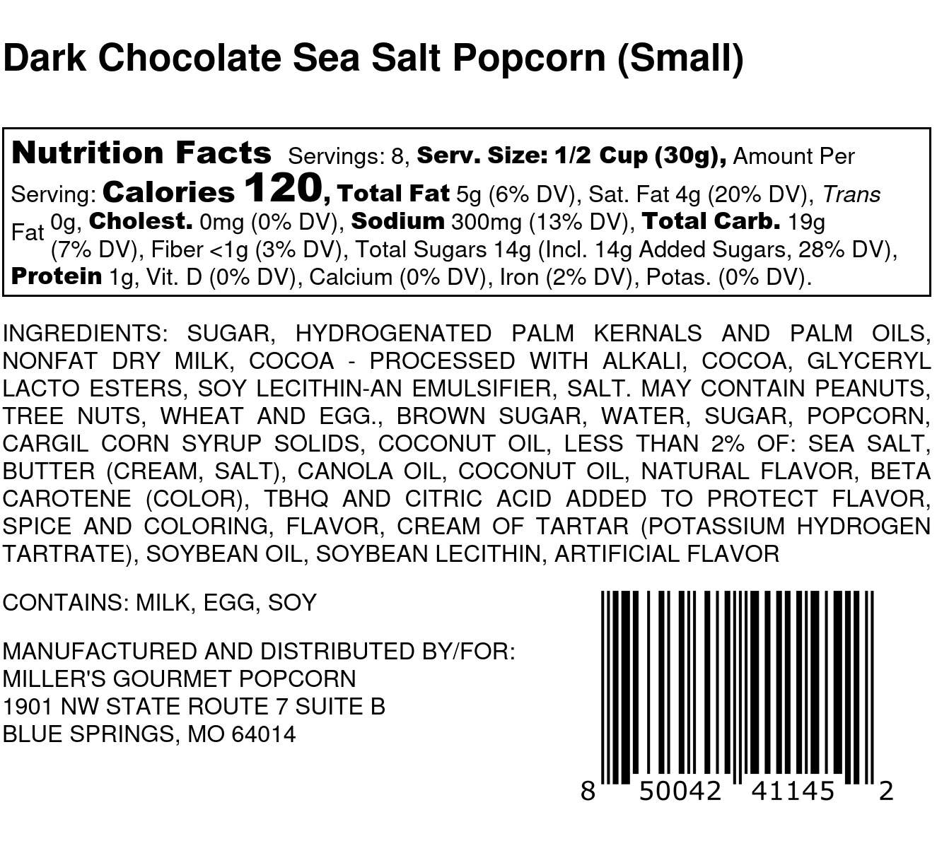 Dark Chocolate Sea Salt Popcorn