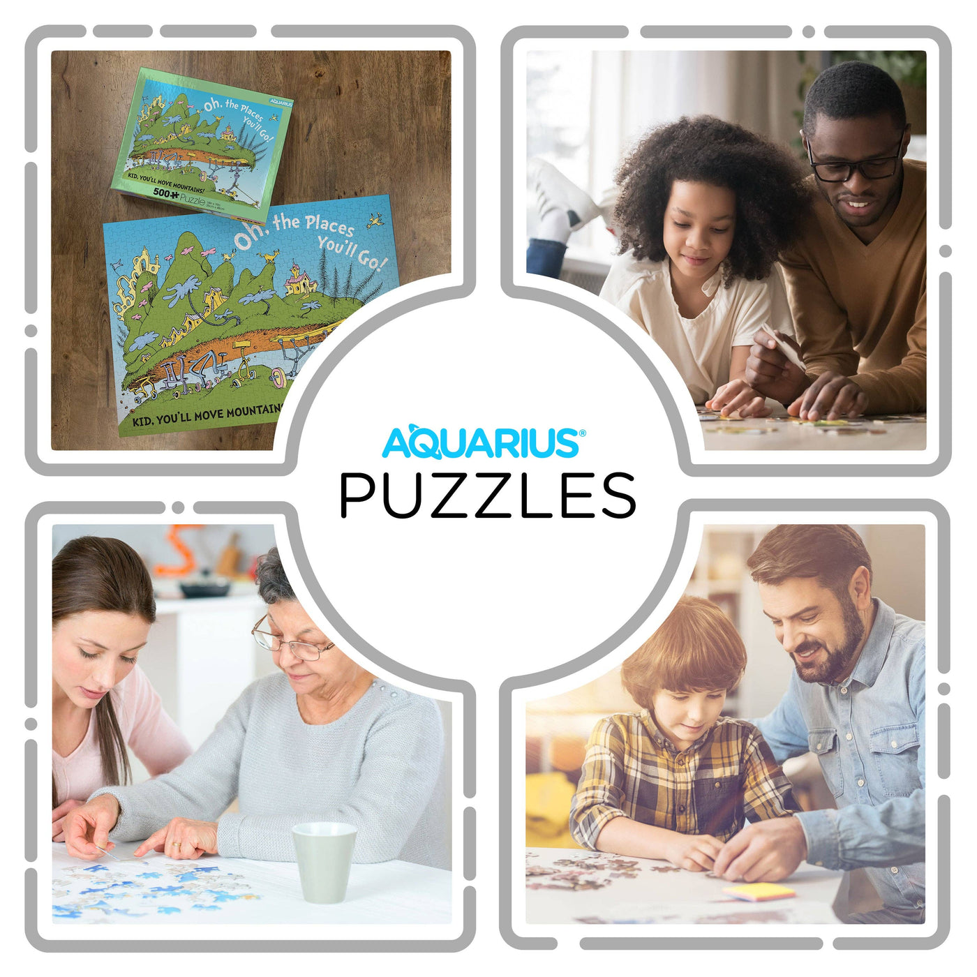Oh, The Places You'll Go! 500 Piece Jigsaw Puzzle