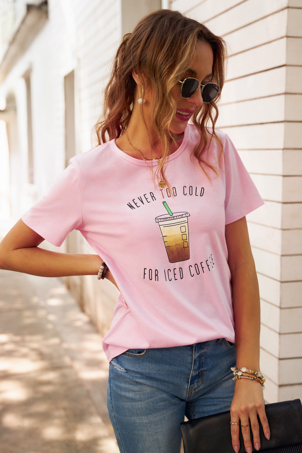 Never Too Cold for Iced Coffee Tee