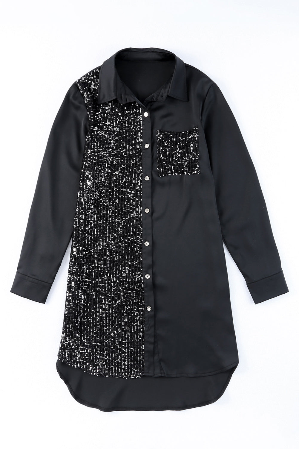 sequin button down shirt dress Vaceky Women's Full Sequin Shirt Dress Sparkly Western Concert Festival  Outfits at Amazon Women's Clothing store